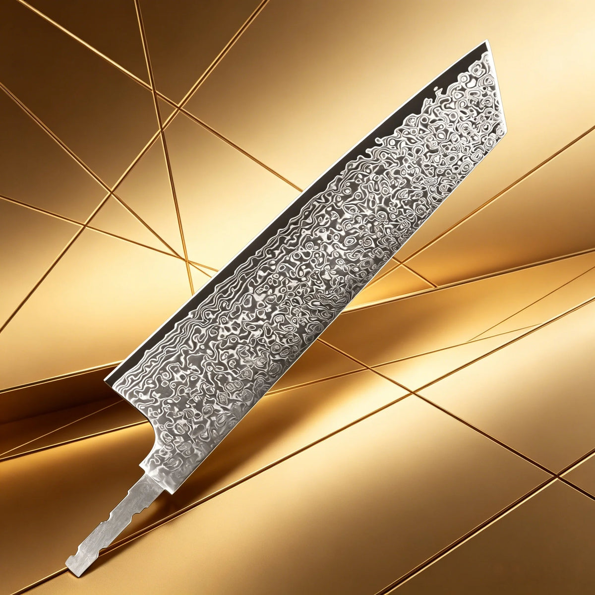 Damascus Steel Kiritsuke Blade Blank – DIY Knife Making Knife Blade Blank Axl