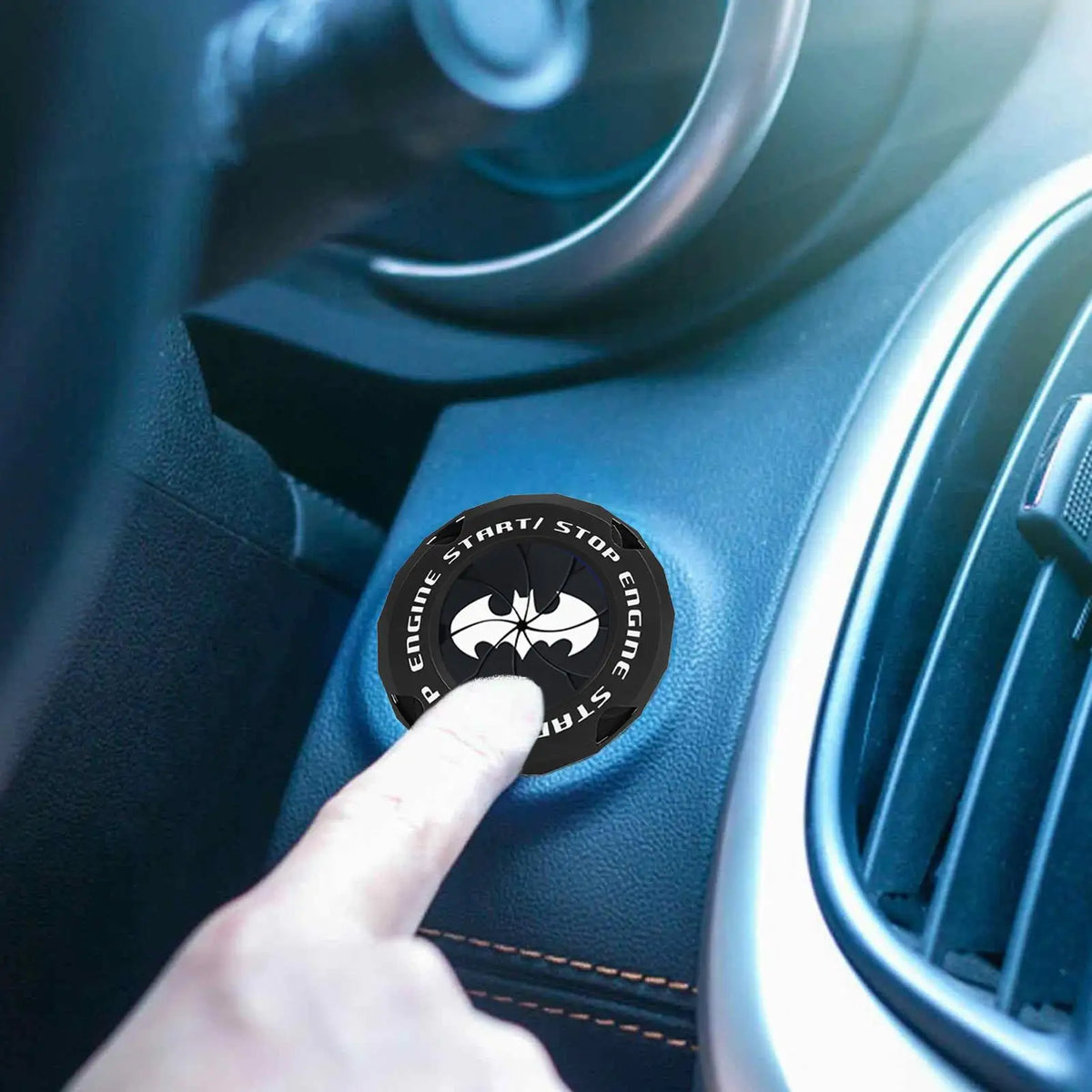 Push Start Button Cover – Car & Motorcycle Ignition Ring Guard Ignition Button Cover Axl
