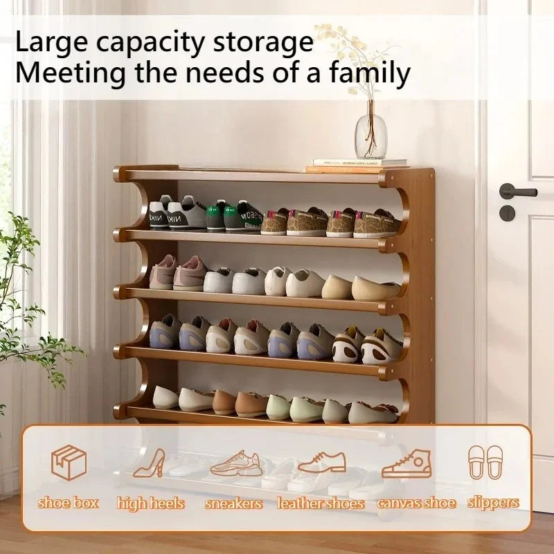 Large Bamboo Shoe Rack – Multi-Tier Freestanding Organizer Bamboo Shoe Rack Axl