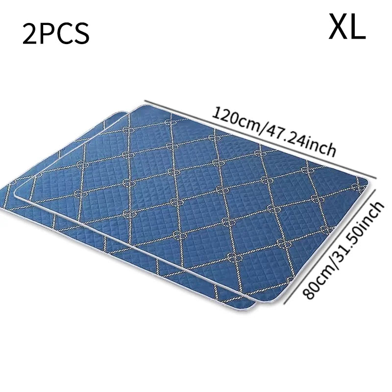 2-Pack Washable Reusable Pet Pads for Cats & Dogs | KEMORELA Washable Pet Pads Axl 2PCS 120X80cm
