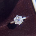 Huitan Dainty CZ Wedding Ring – Sparkling Women's Band CZ Fashion Ring Axl T0087 10