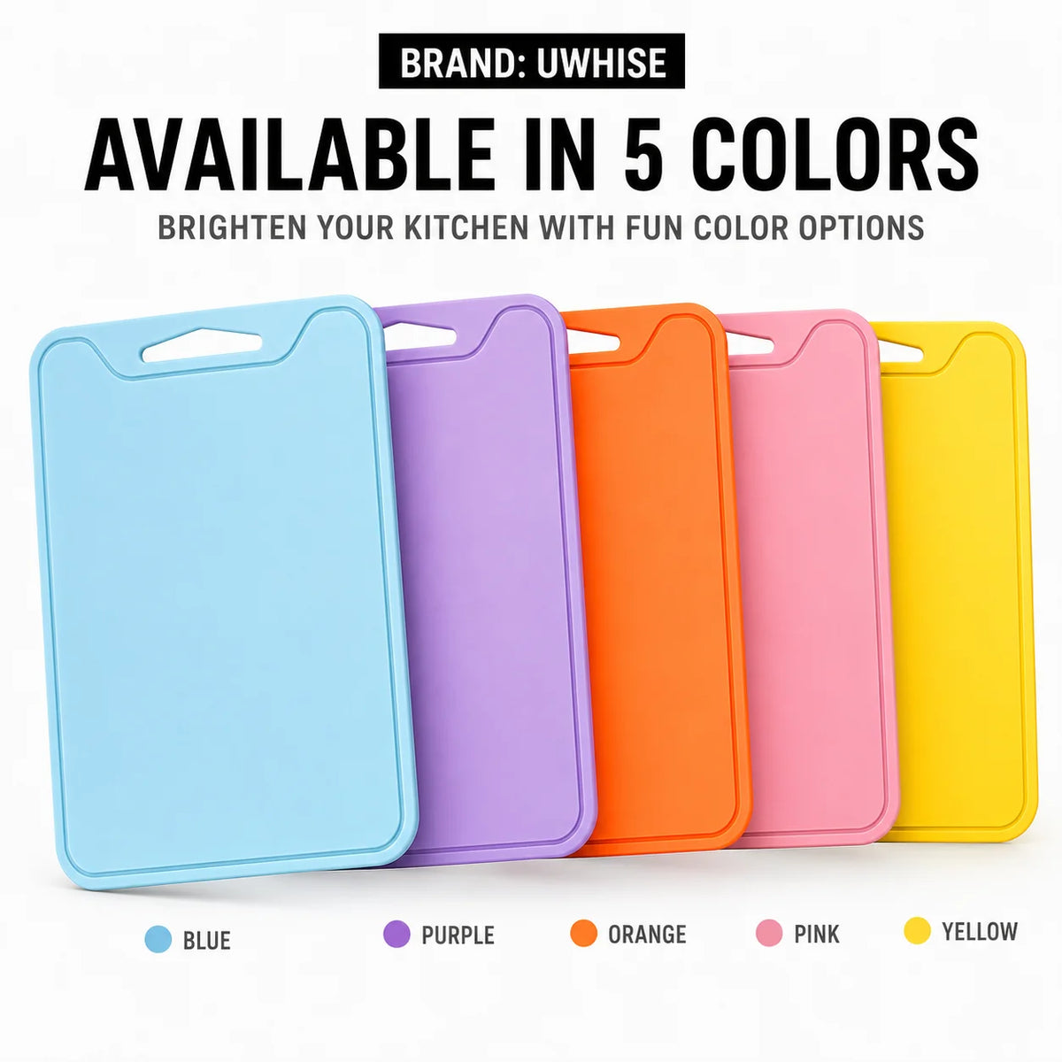 UWHISE Flexible Silicone Cutting Board with Deep Juice Groove Silicone Cutting Board Axl