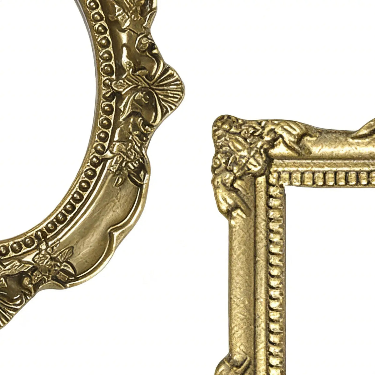 Mini Antique Gold Picture Frames Set of 5 – Vintage Resin Mini Picture Frames Axl