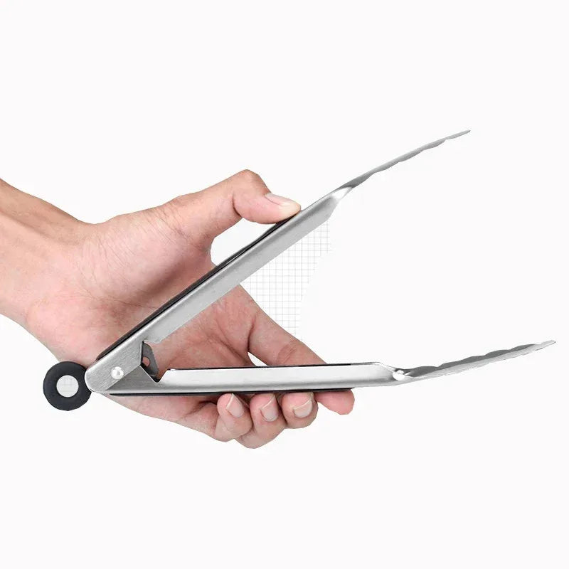 Stainless Steel BBQ Tongs – Kitchen, Grill & Camping Clips BBQ Grill Tongs Axl