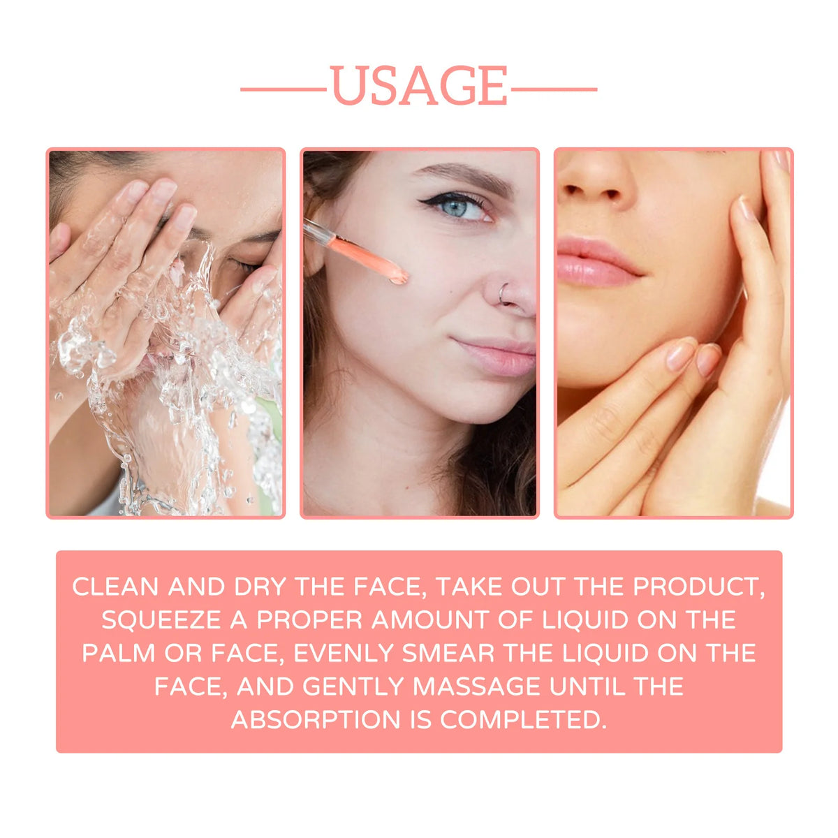 5-in-1 Facial Serum – Hyaluronic Acid, Niacinamide & Vitamin C Facial Serum Axl