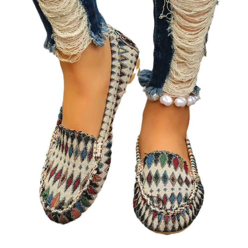 YBQJOO Women's Casual Flat Shoes – Round Toe Slip-On US 5–14 Women's Flat Shoes Axl