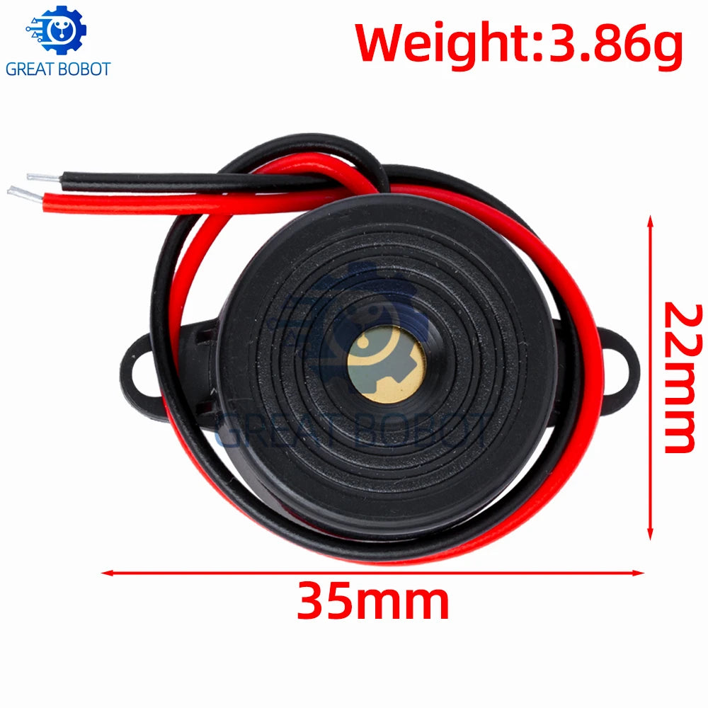 SFM-20B Active Piezo Buzzer Alarm Speaker DC 3–24V for Arduino Piezo Buzzer Speaker Axl