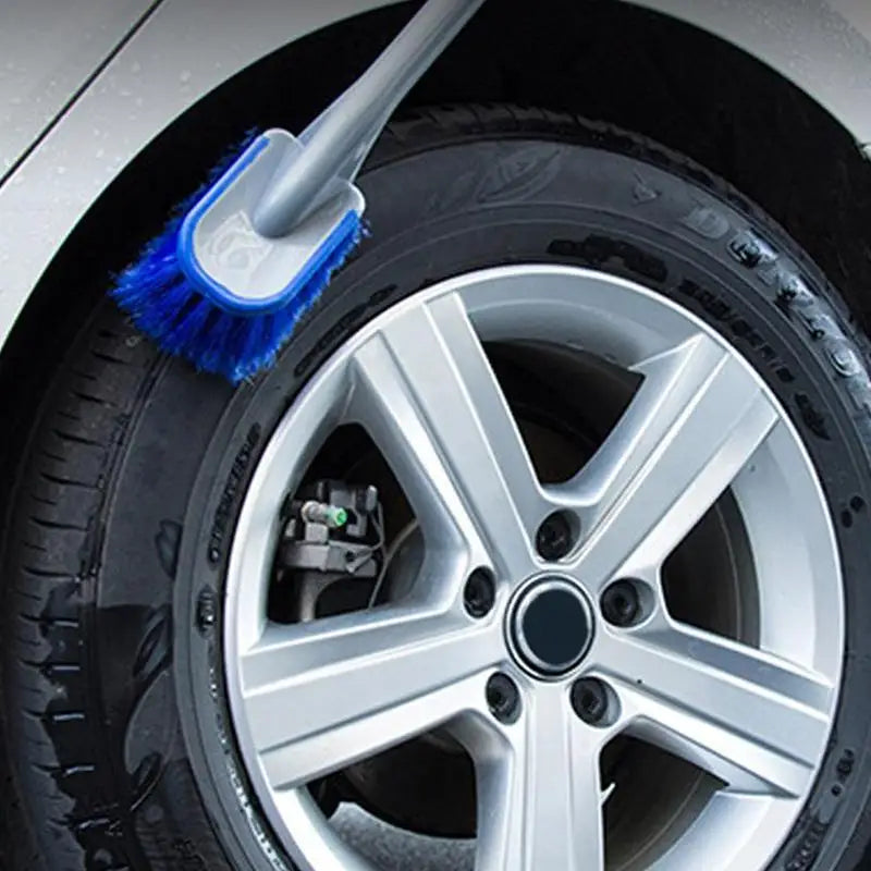 Car Tire & Wheel Cleaning Brush – Soft Bristle Auto Detailer Auto Detailing Brush Axl