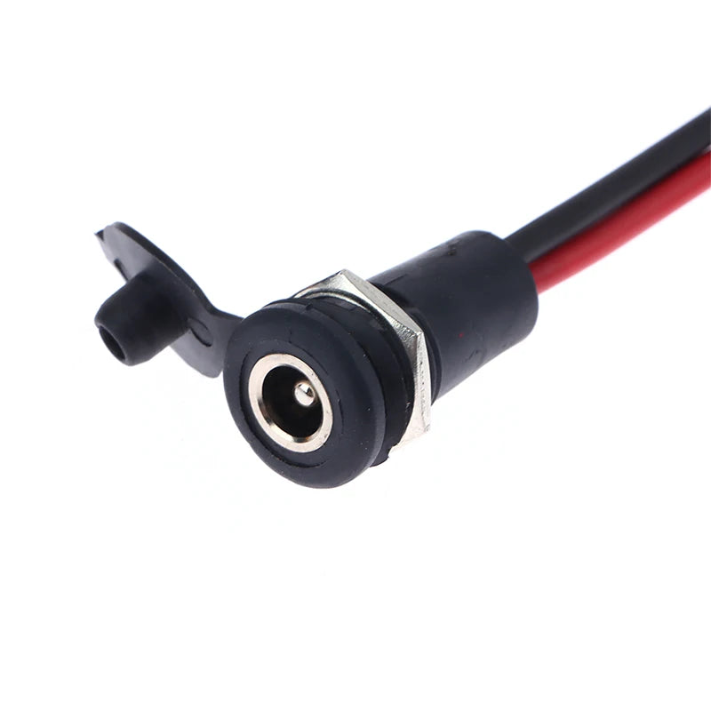 DC Power Female Connector 5.5×2.1 & 5.5×2.5mm Socket with Cable DC Power Connector Axl