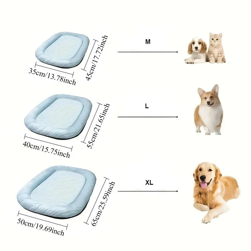 Summer Cooling Pet Bed – Breathable Non-Slip Mat for Dogs & Cats Pet Cooling Bed Axl