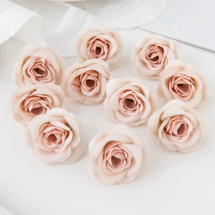 Silk Artificial Rose Heads 5/10Pcs – Wedding & Home Décor Artificial Silk Flowers Axl Color 16 5pcs