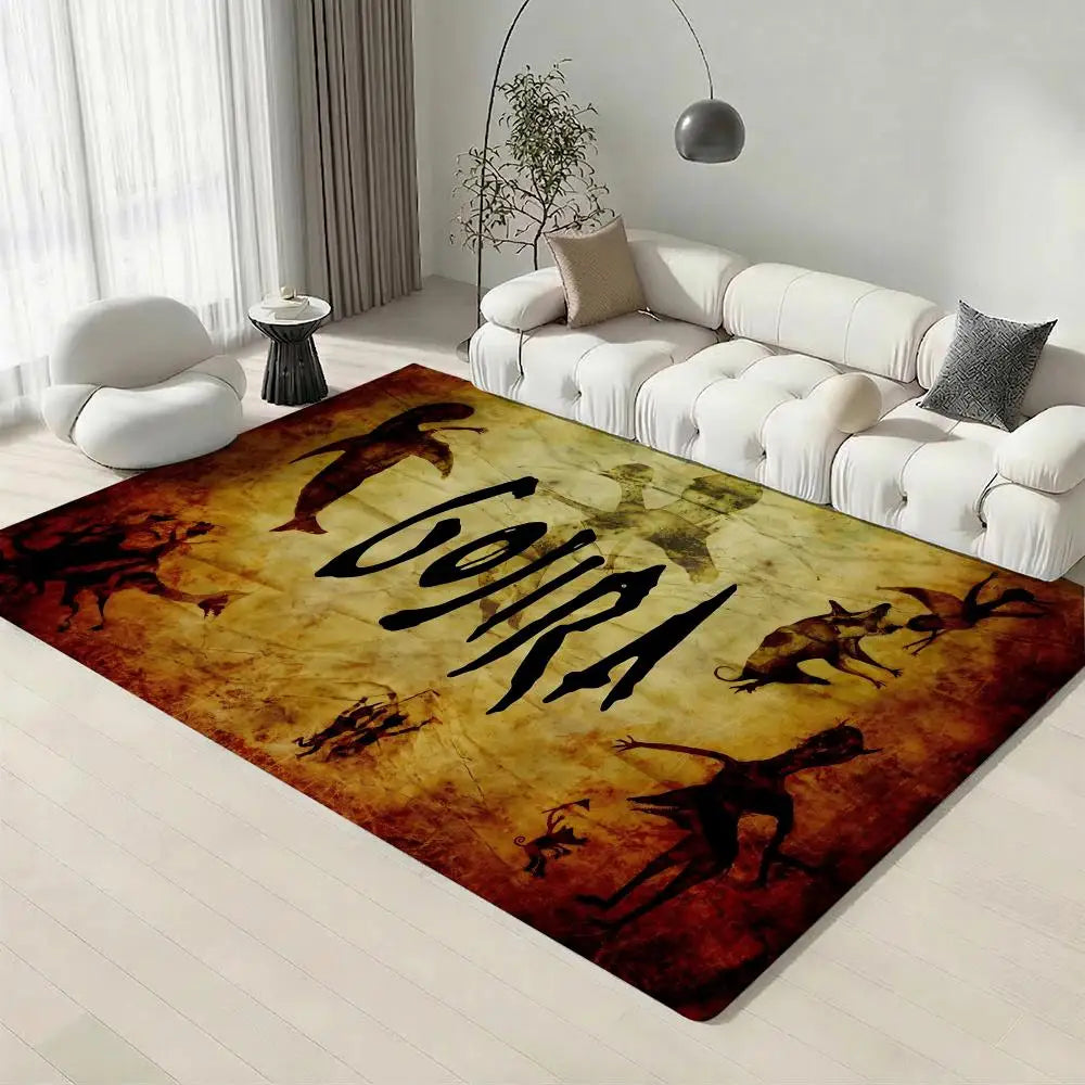 Gojira Band Flannel Floor Mat – Non-Slip Soft Indoor Rug Flannel Floor Mat Axl
