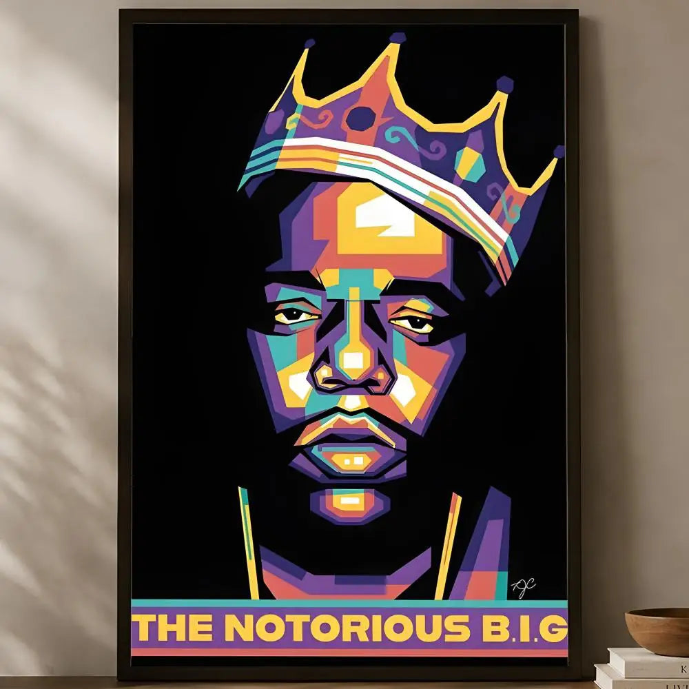 Notorious B.I.G. Self-Stick HD Wall Art Poster | Waterproof Wall Art Poster Axl White05 15X20cmNoframe