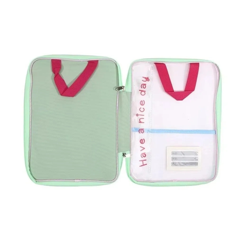 Waterproof Canvas Document Organizer Bag | Mesh Zipper Pouch Document Organizer Bag Axl