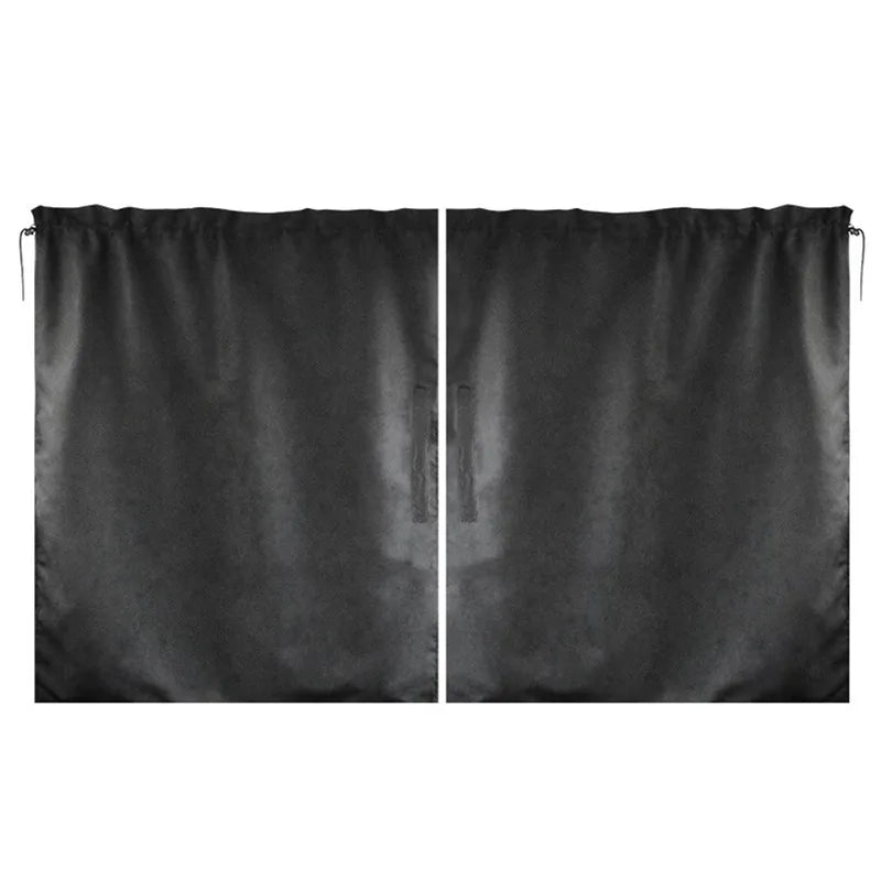 Taxi Car Privacy Partition Curtain & Sun Shade Set – 2 Pcs Car Partition Curtain Axl Black