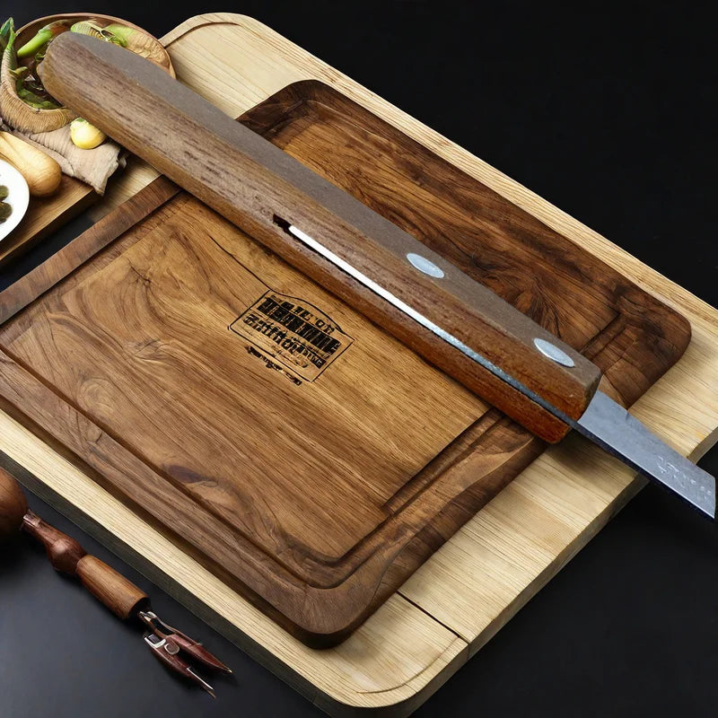 Wood Handle Serrated Steak Knife Set | Stainless Steel Cutlery Steak Knife Set Axl