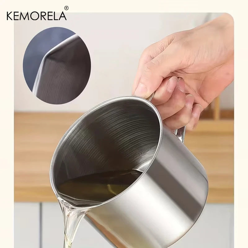 KEMORELA Stainless Steel Oil Filter Pot 1.1/1.3L with Strainer Oil Filter Pot Axl
