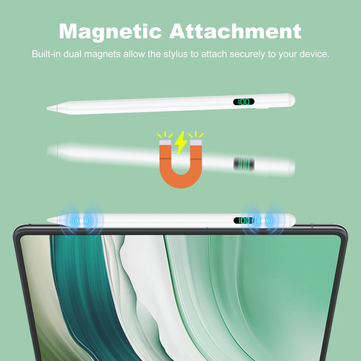 Universal Stylus Pen with LED Display – iPad, Android & Windows Tablet Stylus Pen Axl