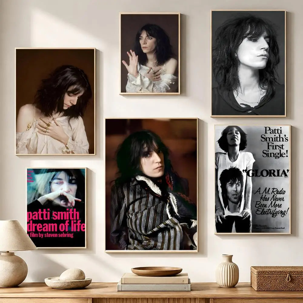 Patti Smith Punk Rock Poster – HD Waterproof PVC Wall Sticker Wall Art Sticker Axl