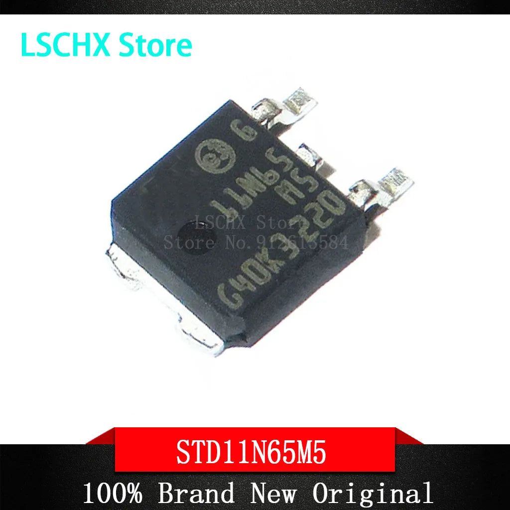 STD11N65M5 N-Channel MOSFET TO-252 – 10 Pack | 11N65M5 Power MOSFET Pack Axl