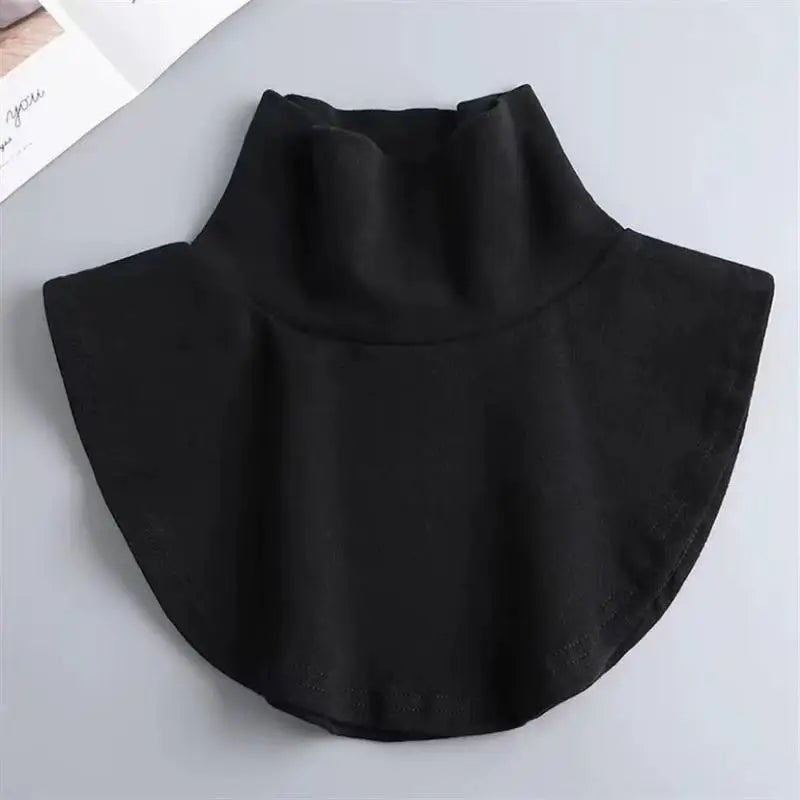 Women's Detachable Turtleneck False Collar | Mock Neck Warmer Detachable False Collar Axl Black