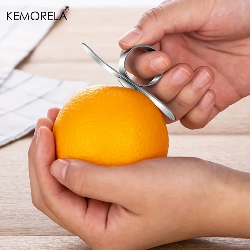 Stainless Steel Orange & Pomegranate Peeler Ring | KEMORELA Fruit Peeler Ring Axl