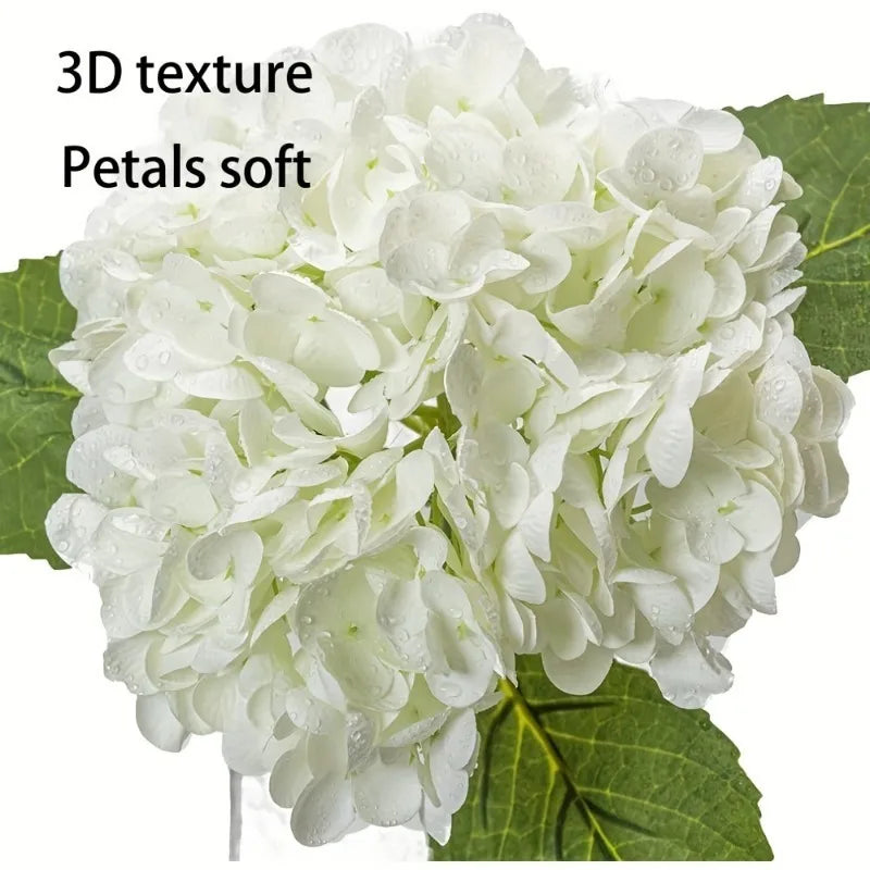 3D Real Touch Artificial Hydrangea Branch – Home & Wedding Decor Artificial Flower Branch Axl