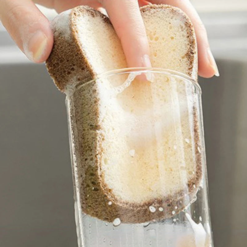 Toast Shape Dish Sponge – Cute Kitchen Scrubber & Dishcloth Kitchen Scrubber Sponge Axl