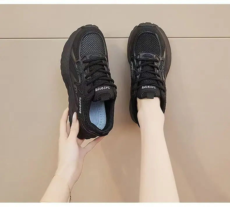 Women's Breathable Mesh Sport Shoes – Thick Sole Casual Sneakers Women's Casual Sneakers Axl