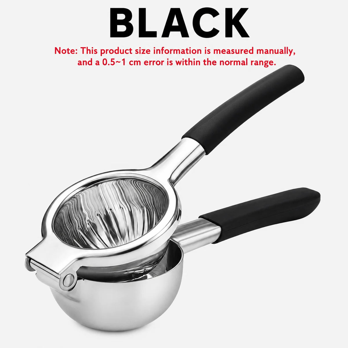 Uwhise Stainless Steel Lemon Squeezer & Manual Citrus Juicer Manual Citrus Juicer Axl Black