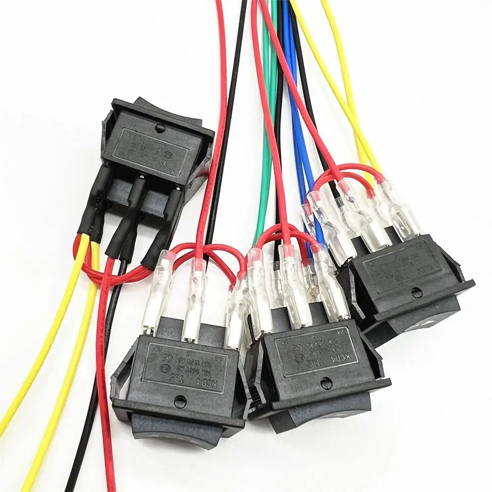 220V 10A DPDT Momentary Polarity Reversing Rocker Switch 6 Pin Rocker Toggle Switch Axl