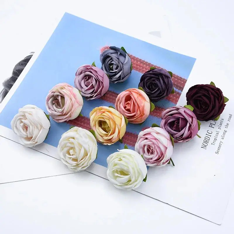 50/100 Silk Rose Artificial Flowers for Wedding & Home Decor Artificial Silk Flowers Axl