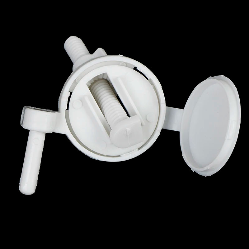 Plastic Toilet Seat Screws Hinge Fixings 2-Pack ABS Kit Toilet Seat Hardware Axl