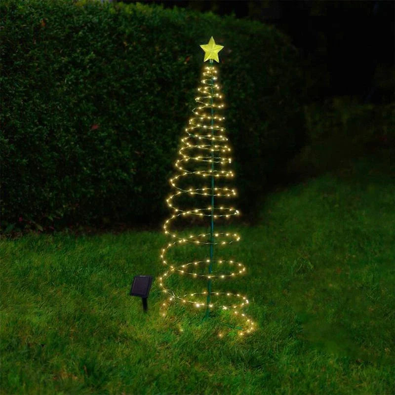 Solar LED Christmas Tree Light – Outdoor Waterproof Garden Decor Solar Christmas Light Axl Other Yellow