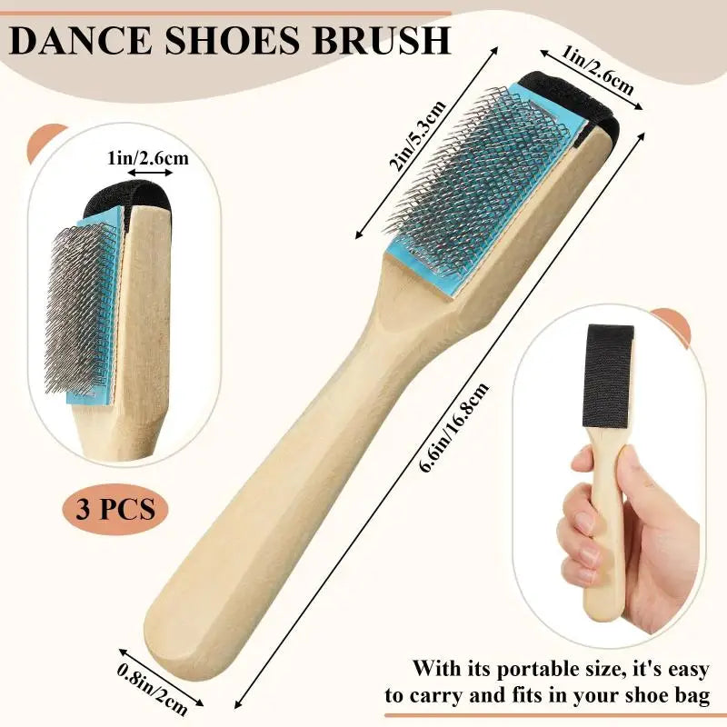 Wooden Suede Sole Wire Brush – Dance Shoe Cleaner Suede Shoe Brush Axl 1 PC