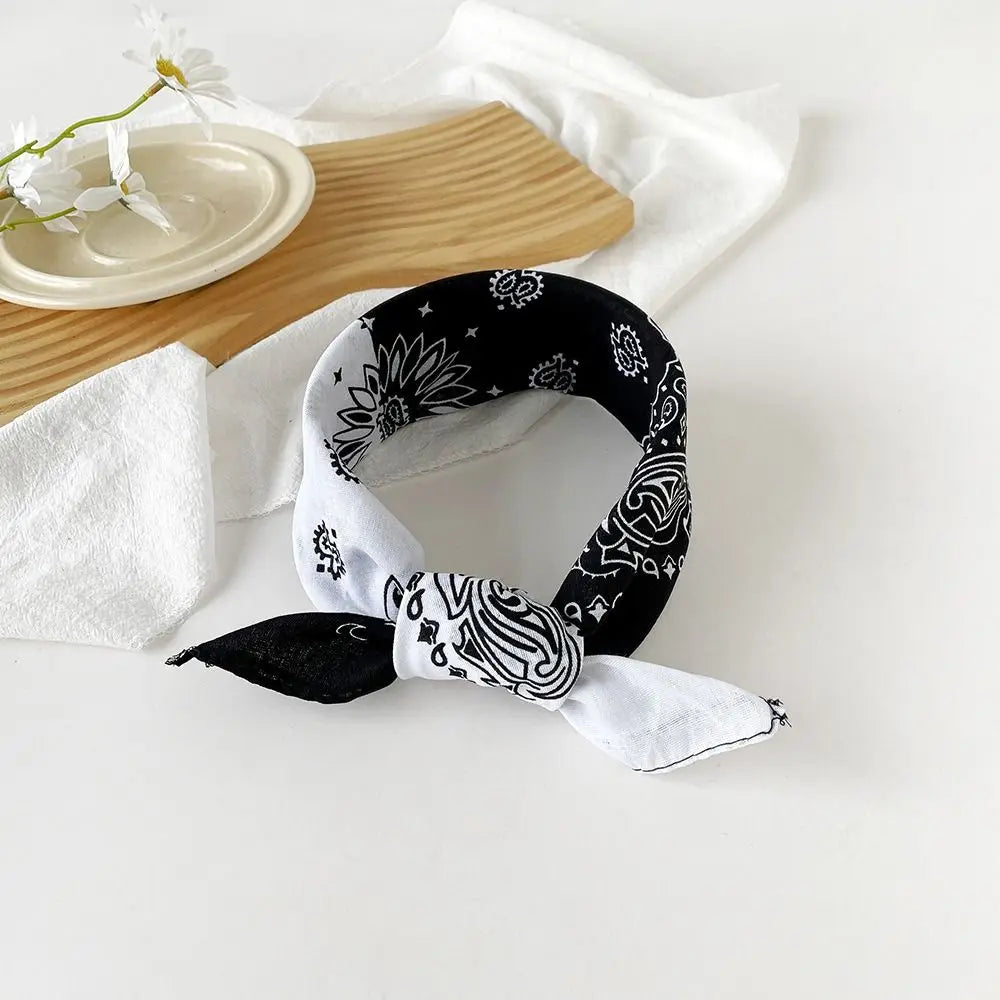 Women's Cashew Print Square Scarf – Hair Band & Headband Printed Square Scarf Axl style 21