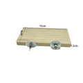 Wood Perch Stand Platform – Cage Shelf for Parrots & Hamsters Cage Perch Platform Axl Wood