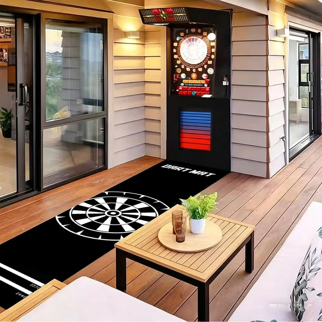 Non-Slip Dart Mat with Throw Line – Floor Protection 300cm Dart Board Mat Axl