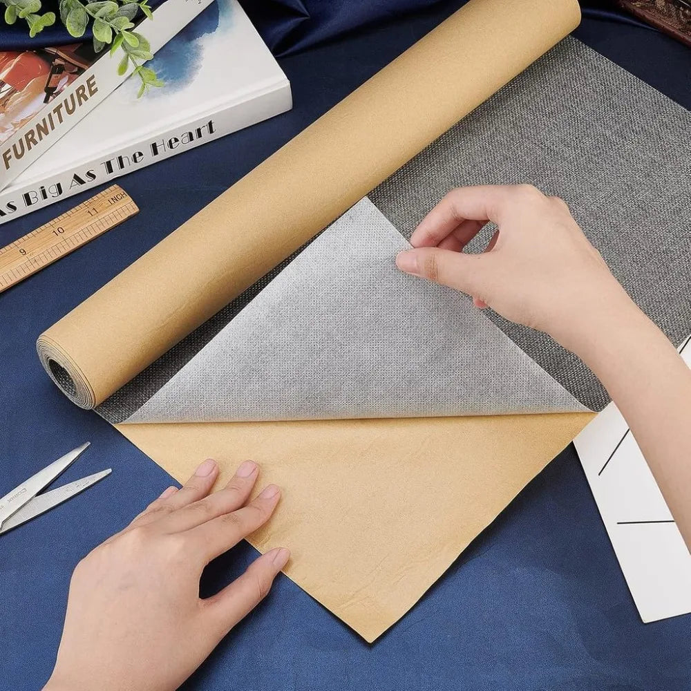 Self-Adhesive Fabric Repair Patch Roll 78.7"×15.7" – Light Grey Fabric Repair Patch Axl