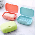 Portable Travel Soap Dish with Lid | PP Plastic Soap Case Travel Soap Dish Axl Blue