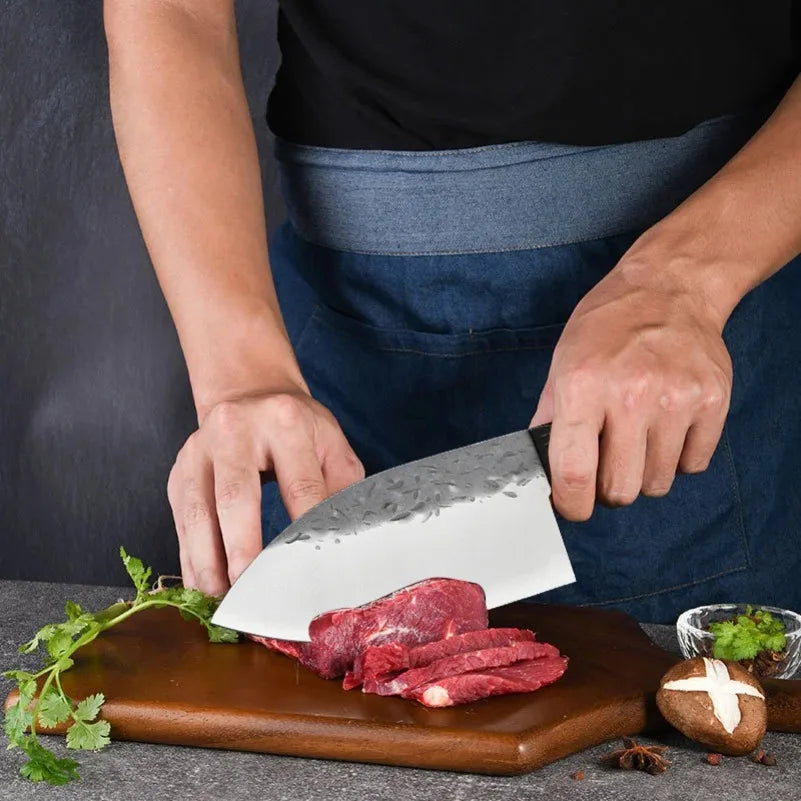 InLeung Handmade Forged Boning Knife – Wood Handle Chef Knife Boning Knife Axl