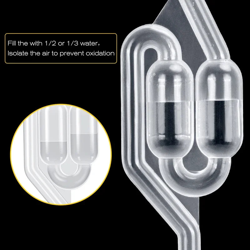 S-Shape Bubble Airlock – BPA-Free Fermentation Bottle Stopper Fermentation Airlock Axl