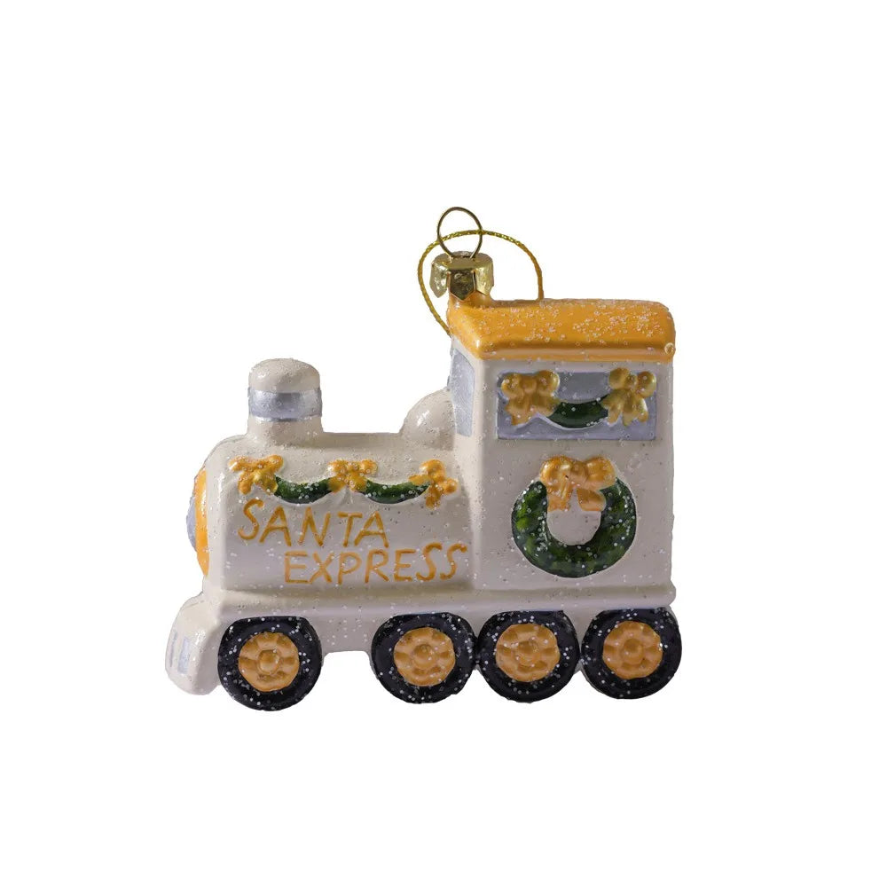 White Christmas Snowman Hanging Ornament | Xmas Tree Bauble Christmas Tree Ornament Axl locomotive