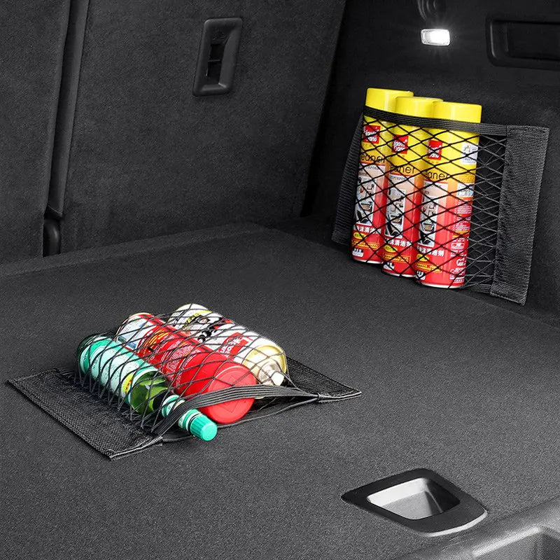 Car Trunk Mesh Organizer Net – Universal Storage Bag Car Trunk Organizer Axl
