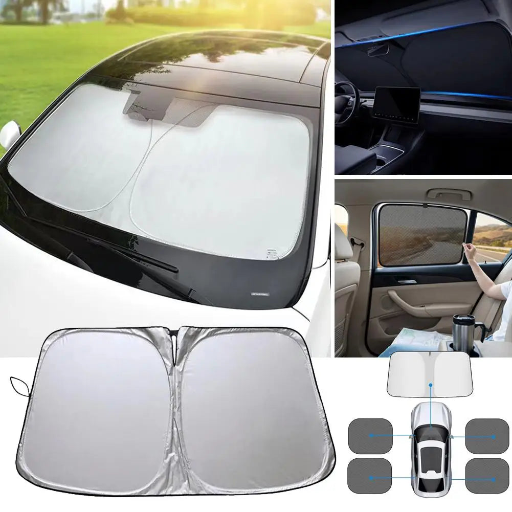 Foldable Car Windshield Sun Shade – UV Block for Cars & SUVs Car Sun Shade Axl
