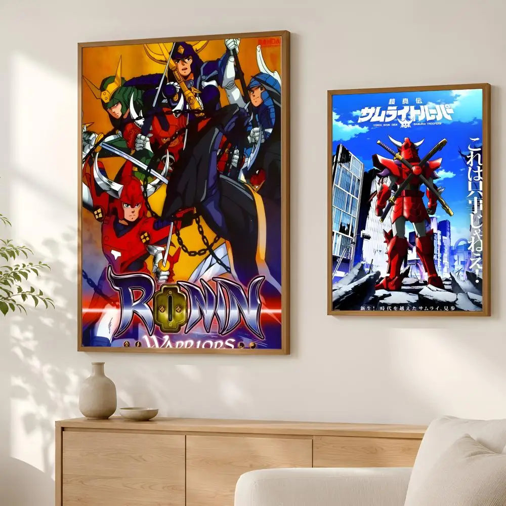 Ronin Warriors Anime Self-Stick PVC Wall Art Poster | HD Print Anime Wall Poster Axl