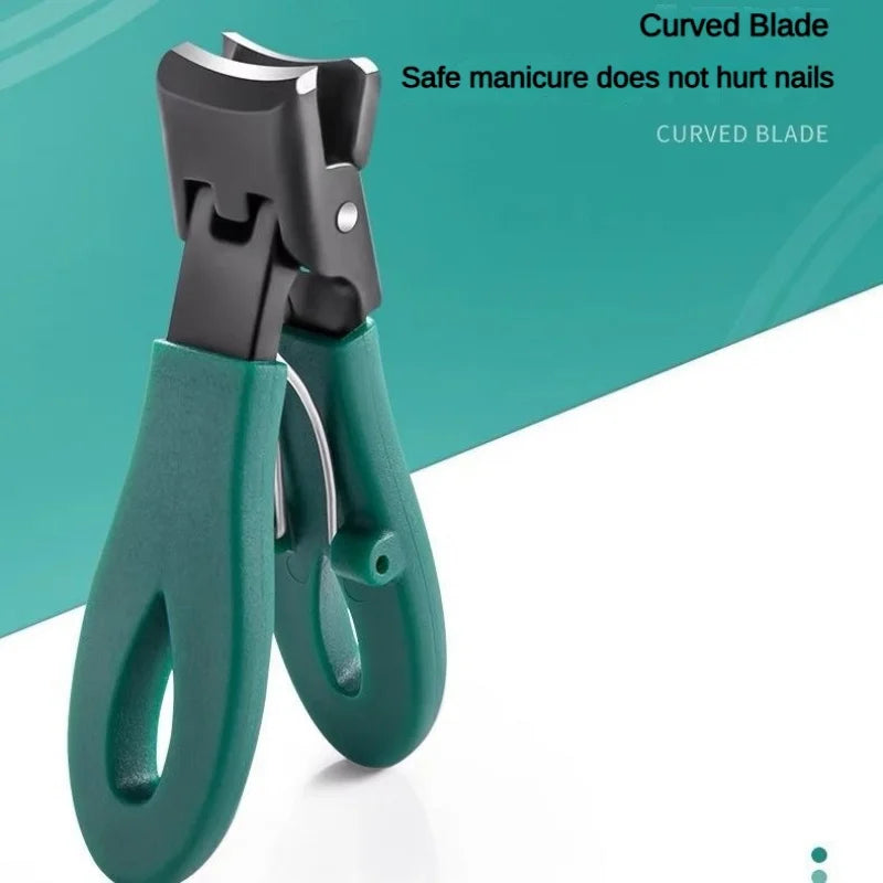 Wide-Jaw Anti-Splash Nail Clipper – Stainless Steel Heavy Duty Nail Clipper Axl