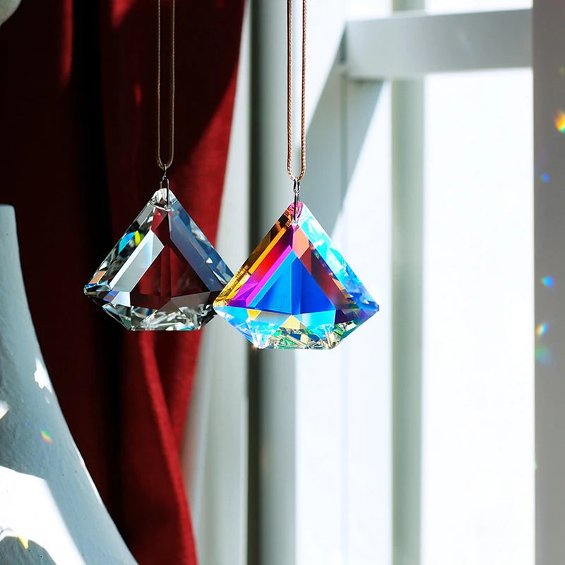 Crystal Prism Sun Catcher – Rainbow Garden Window Ornament Sun Catcher Ornament Axl