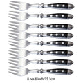 Elegant Stainless Steel Cutlery Set – Fork, Spoon & Steak Knife Cutlery Dinnerware Set Axl 8 Pc tea fork China Mainland