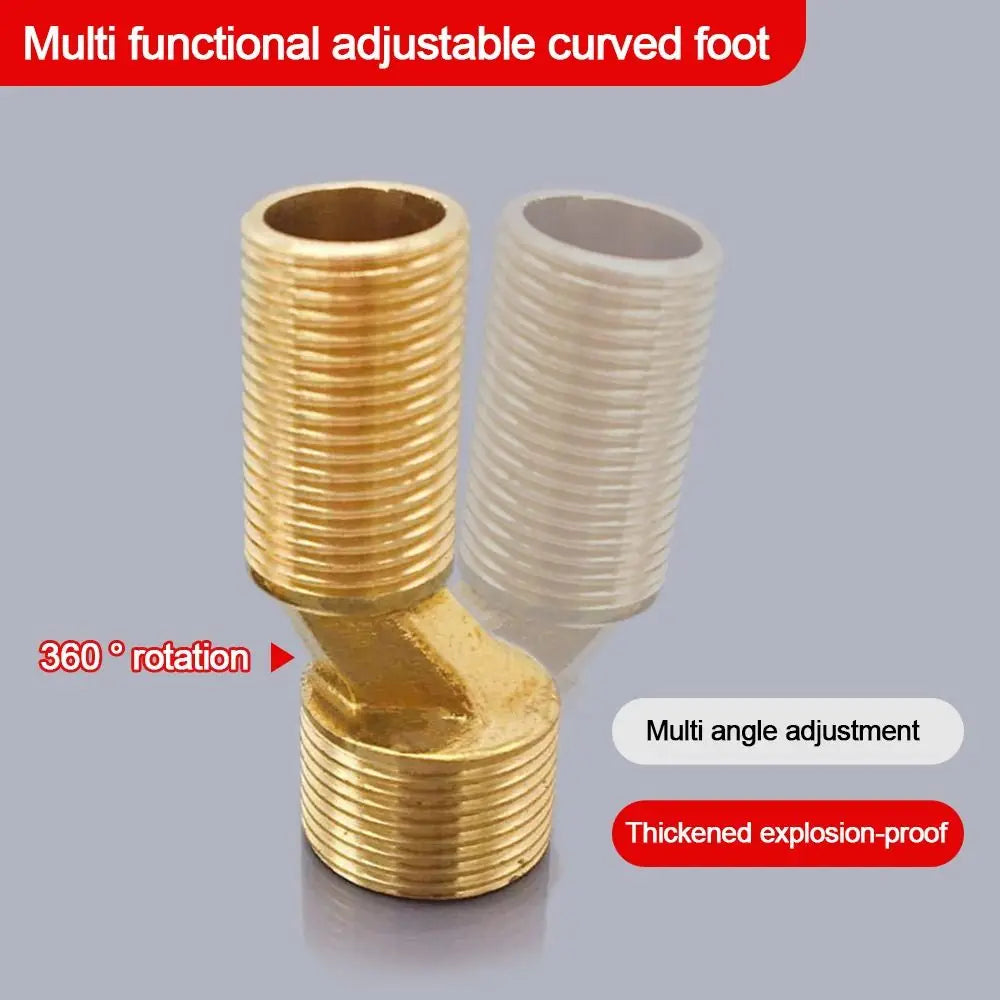 Angled Faucet Elbow Connector – Stainless Steel & Brass Fitting Faucet Elbow Fitting Axl